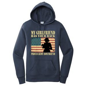 My Friend Has Your Back Proud Army Friend Lover Funny Gift Funny Gift Women's Pullover Hoodie