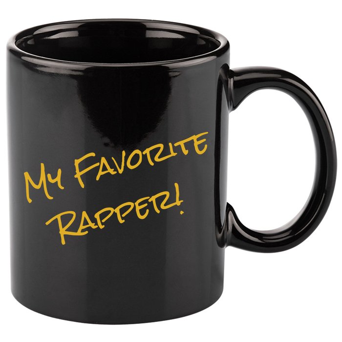 My Favorite Hip Hop 90s Rapper Funny ICE 11oz C Handle Ceramic Mug