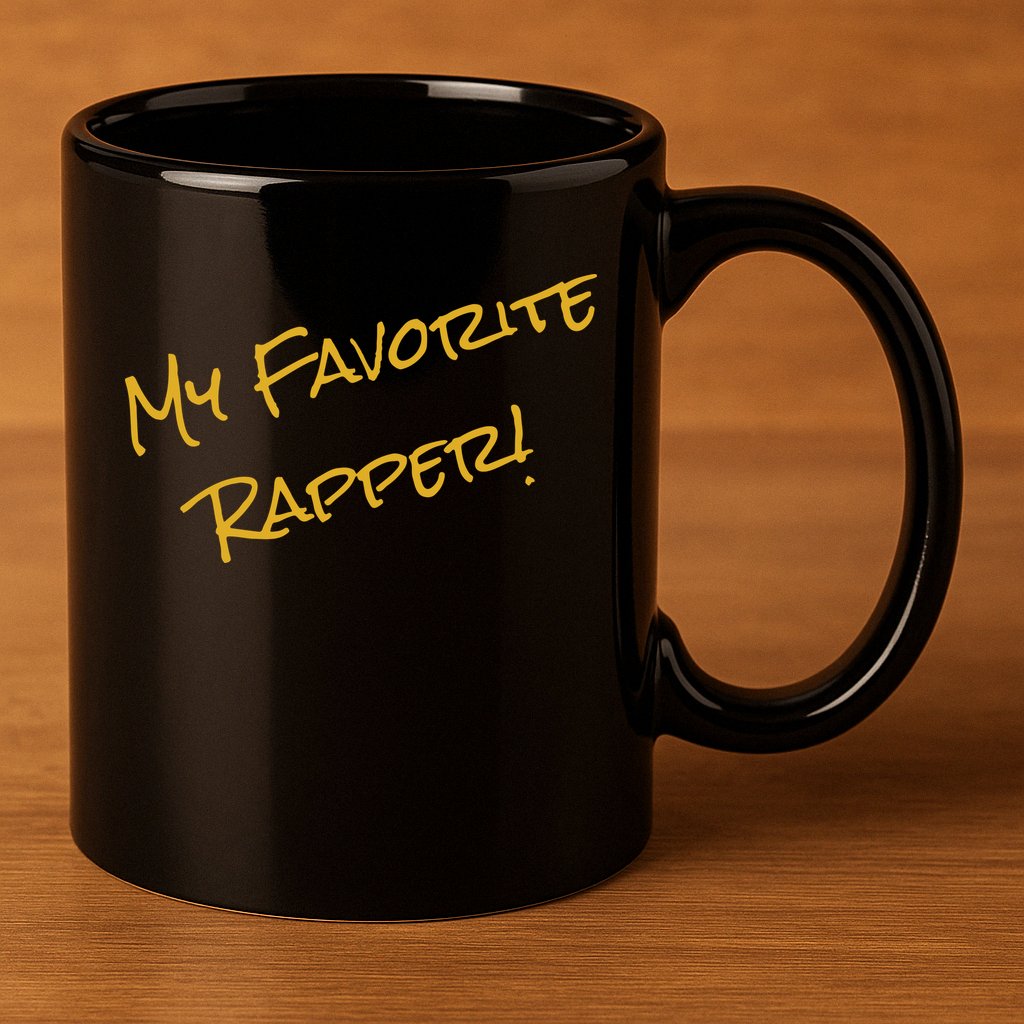 My Favorite Hip Hop 90s Rapper Funny ICE 11oz C Handle Ceramic Mug