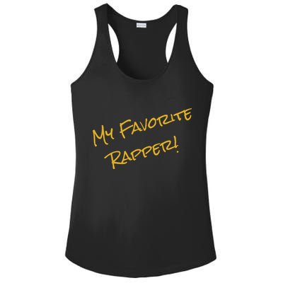 My Favorite Hip Hop 90s Rapper Funny ICE Ladies PosiCharge Competitor Racerback Tank
