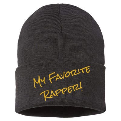 My Favorite Hip Hop 90s Rapper Funny ICE Sustainable Knit Beanie