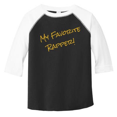 My Favorite Hip Hop 90s Rapper Funny ICE Toddler Fine Jersey T-Shirt