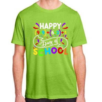 Math Formula Happy 100 Days Of School Math Teacher 100th Day Gift Adult ChromaSoft Performance T-Shirt