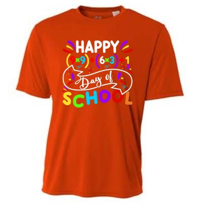 Math Formula Happy 100 Days Of School Math Teacher 100th Day Gift Cooling Performance Crew T-Shirt