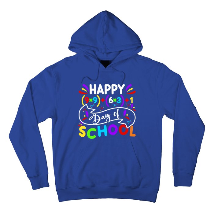 Math Formula Happy 100 Days Of School Math Teacher 100th Day Gift Hoodie