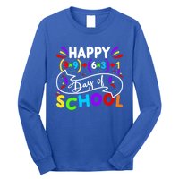 Math Formula Happy 100 Days Of School Math Teacher 100th Day Gift Long Sleeve Shirt