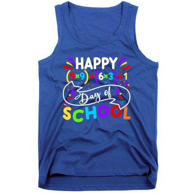 Math Formula Happy 100 Days Of School Math Teacher 100th Day Gift Tank Top