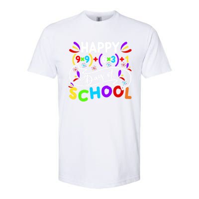 Math Formula Happy 100 Days Of School Math Teacher 100th Day Gift Softstyle CVC T-Shirt