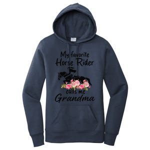 My Favorite Horse Rider Calls Me Grandma Funny Mother's Day Women's Pullover Hoodie