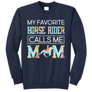 My Favorite Horse Rider Calls Me Mom Funny Mother's Day Sweatshirt