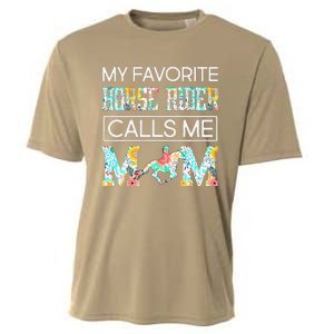 My Favorite Horse Rider Calls Me Mom Funny Mother's Day Cooling Performance Crew T-Shirt