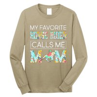 My Favorite Horse Rider Calls Me Mom Funny Mother's Day Long Sleeve Shirt