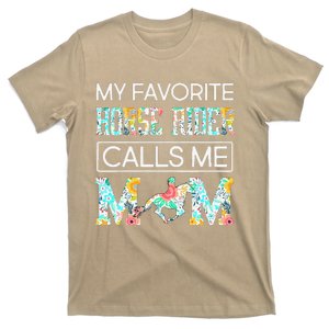 My Favorite Horse Rider Calls Me Mom Funny Mother's Day T-Shirt