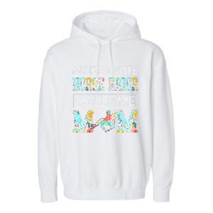 My Favorite Horse Rider Calls Me Mom Funny Mother's Day Garment-Dyed Fleece Hoodie