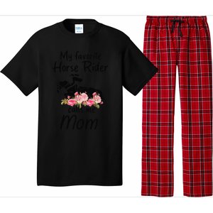 My Favorite Horse Rider Calls Me Mom Funny Mother's Day Pajama Set