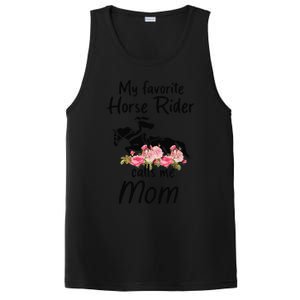 My Favorite Horse Rider Calls Me Mom Funny Mother's Day PosiCharge Competitor Tank