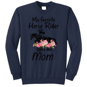 My Favorite Horse Rider Calls Me Mom Funny Mother's Day Sweatshirt