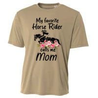 My Favorite Horse Rider Calls Me Mom Funny Mother's Day Cooling Performance Crew T-Shirt