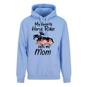 My Favorite Horse Rider Calls Me Mom Funny Mother's Day Unisex Surf Hoodie