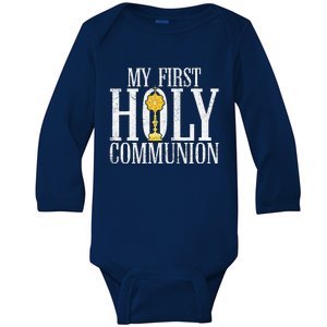 My First Holy Communion 1st Communion Baby Long Sleeve Bodysuit