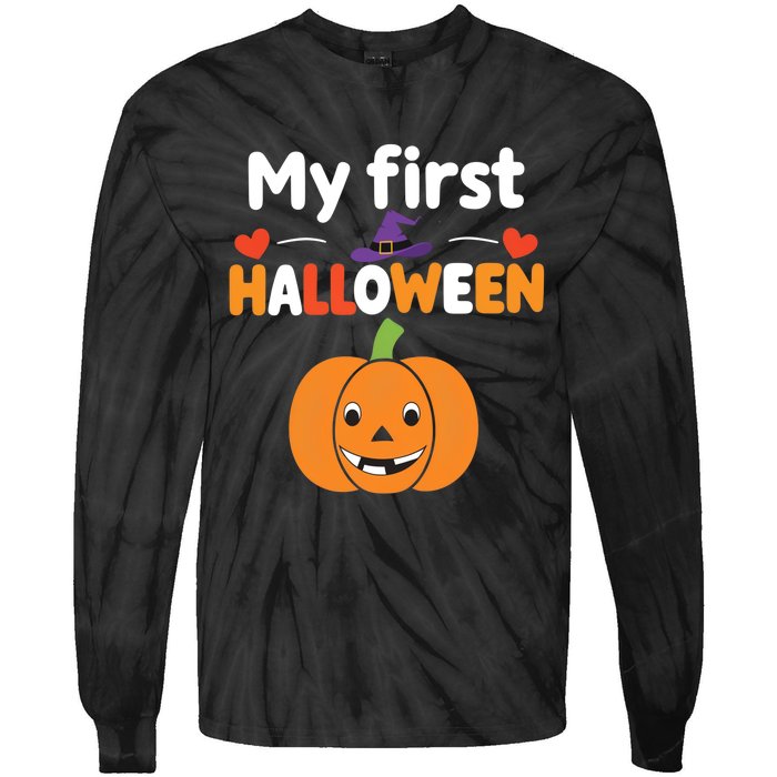 My First Halloween Cute And Festive Tie-Dye Long Sleeve Shirt