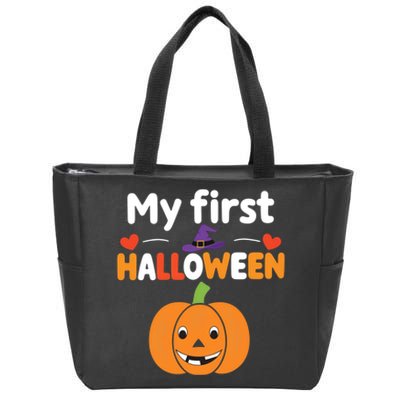 My First Halloween Cute And Festive Zip Tote Bag