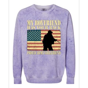 My Friend Has Your Back Military Proud Army Friend Meaningful Gift Colorblast Crewneck Sweatshirt