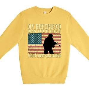 My Friend Has Your Back Military Proud Army Friend Meaningful Gift Premium Crewneck Sweatshirt