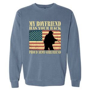 My Friend Has Your Back Military Proud Army Friend Meaningful Gift Garment-Dyed Sweatshirt