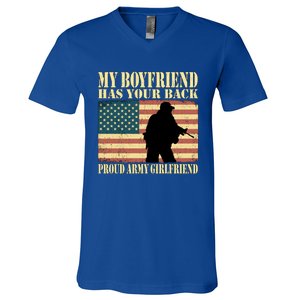 My Friend Has Your Back Military Proud Army Friend Meaningful Gift V-Neck T-Shirt