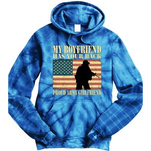 My Friend Has Your Back Military Proud Army Friend Meaningful Gift Tie Dye Hoodie