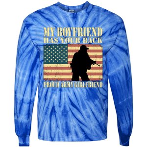 My Friend Has Your Back Military Proud Army Friend Meaningful Gift Tie-Dye Long Sleeve Shirt