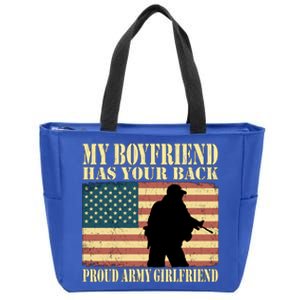 My Friend Has Your Back Military Proud Army Friend Meaningful Gift Zip Tote Bag