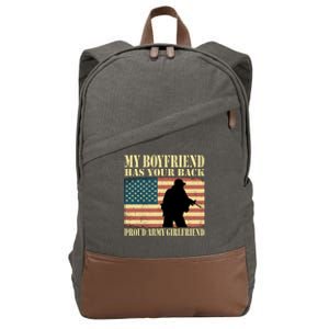 My Friend Has Your Back Military Proud Army Friend Meaningful Gift Cotton Canvas Backpack