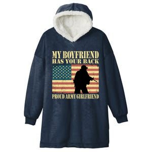 My Friend Has Your Back Military Proud Army Friend Meaningful Gift Hooded Wearable Blanket