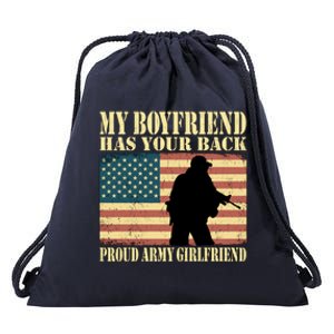 My Friend Has Your Back Military Proud Army Friend Meaningful Gift Drawstring Bag