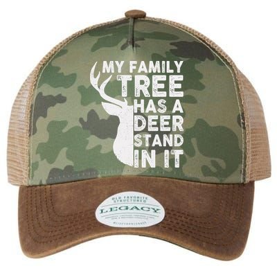 My Family Has A Deer Stand In It Legacy Tie Dye Trucker Hat