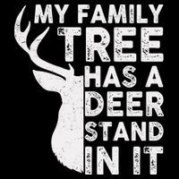 My Family Has A Deer Stand In It 7-Panel Snapback Hat