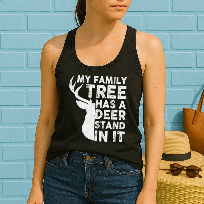 My Family Has A Deer Stand In It Womens Tank Top