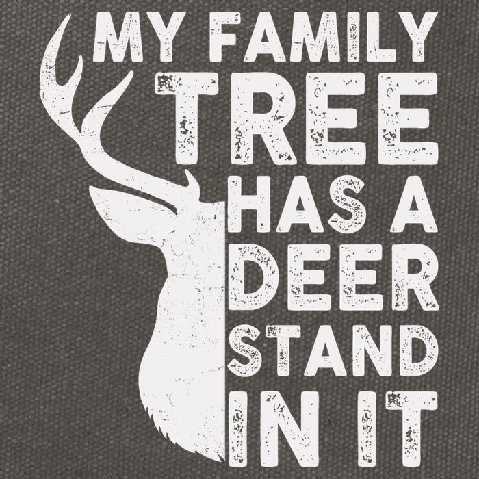 My Family Has A Deer Stand In It Cotton Canvas Backpack