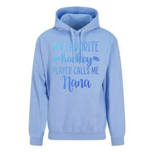 My Favorite Hockey Player Calls Me Nana Gift Unisex Surf Hoodie