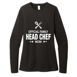 Mom Family Head Chef Great Gift Funny Cooking Mom Gift Womens CVC Long Sleeve Shirt