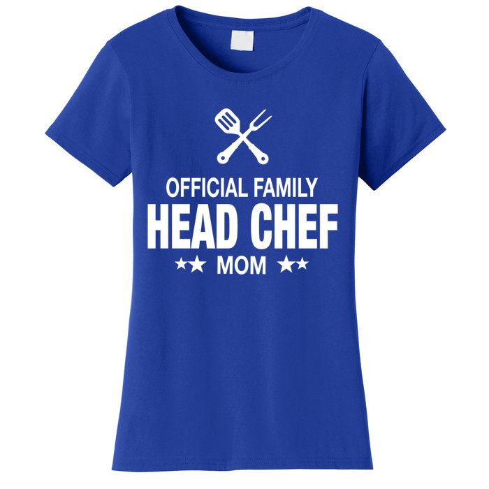 Mom Family Head Chef Great Gift Funny Cooking Mom Gift Women's T-Shirt