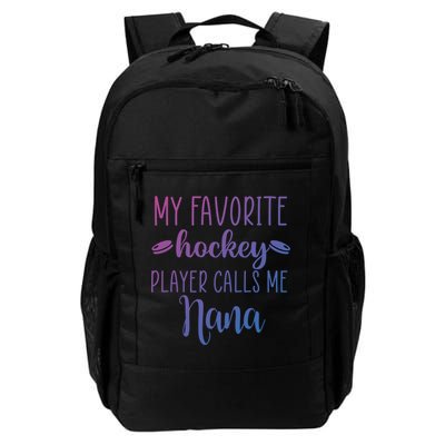 My Favorite Hockey Player Calls Me Nana Gift Backpack