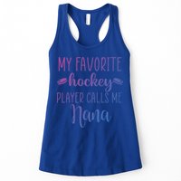 My Favorite Hockey Player Calls Me Nana Gift Womens Tank Top
