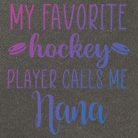 My Favorite Hockey Player Calls Me Nana Gift Cotton Canvas Backpack