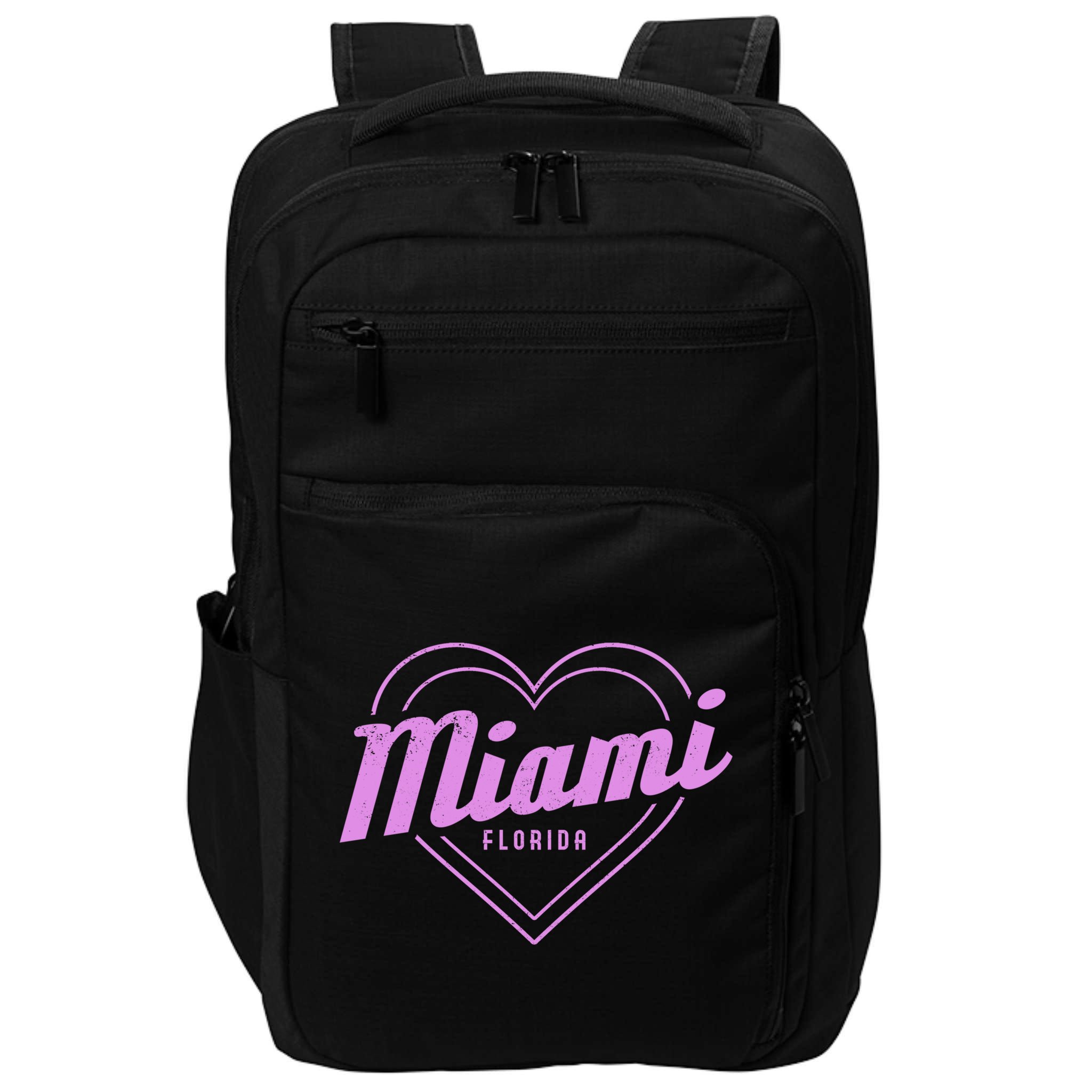 Miami Florida Heart Pride Girls Fl Miami Gift Impact Tech Backpack