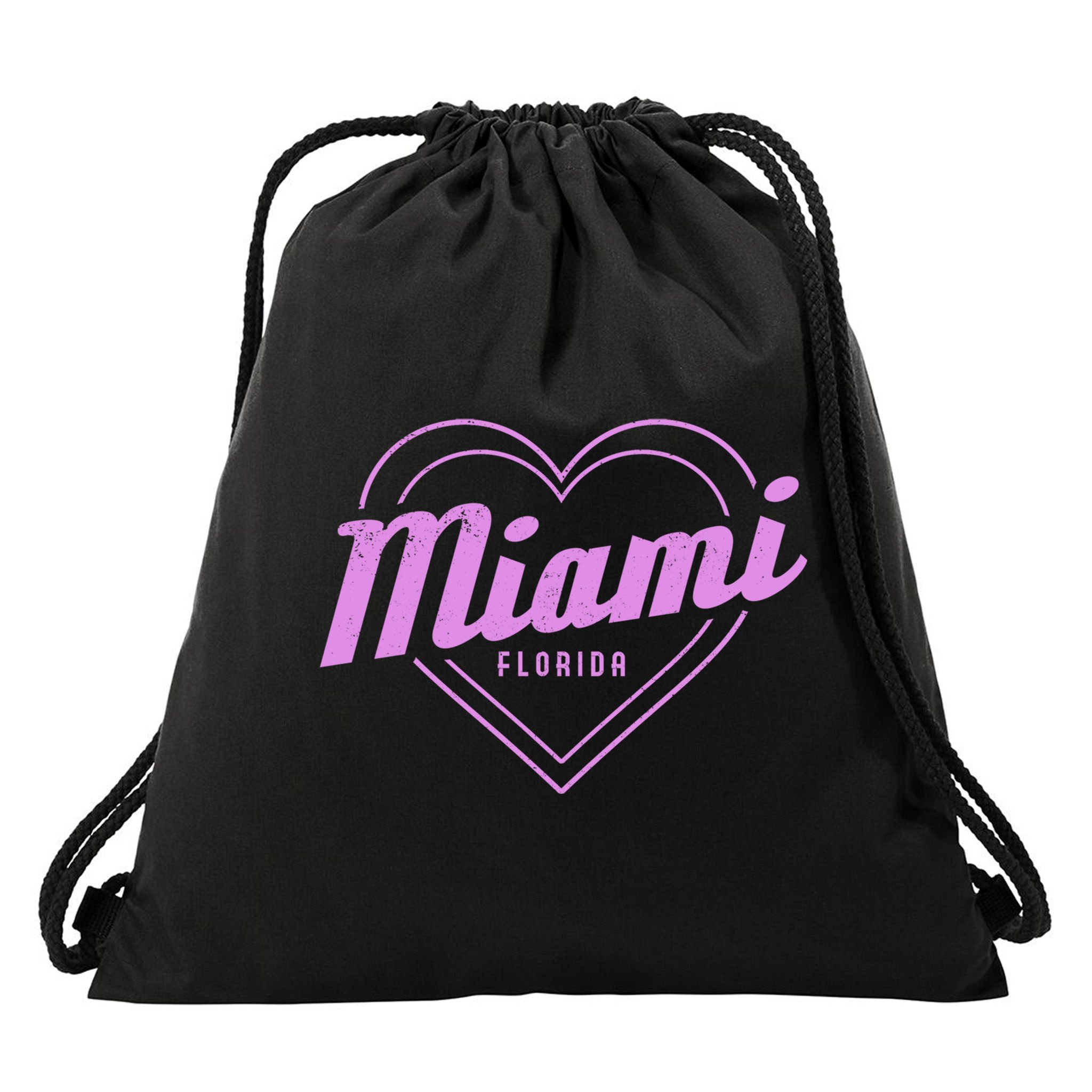 Miami Florida Heart Pride Girls Fl Miami Gift Drawstring Bag
