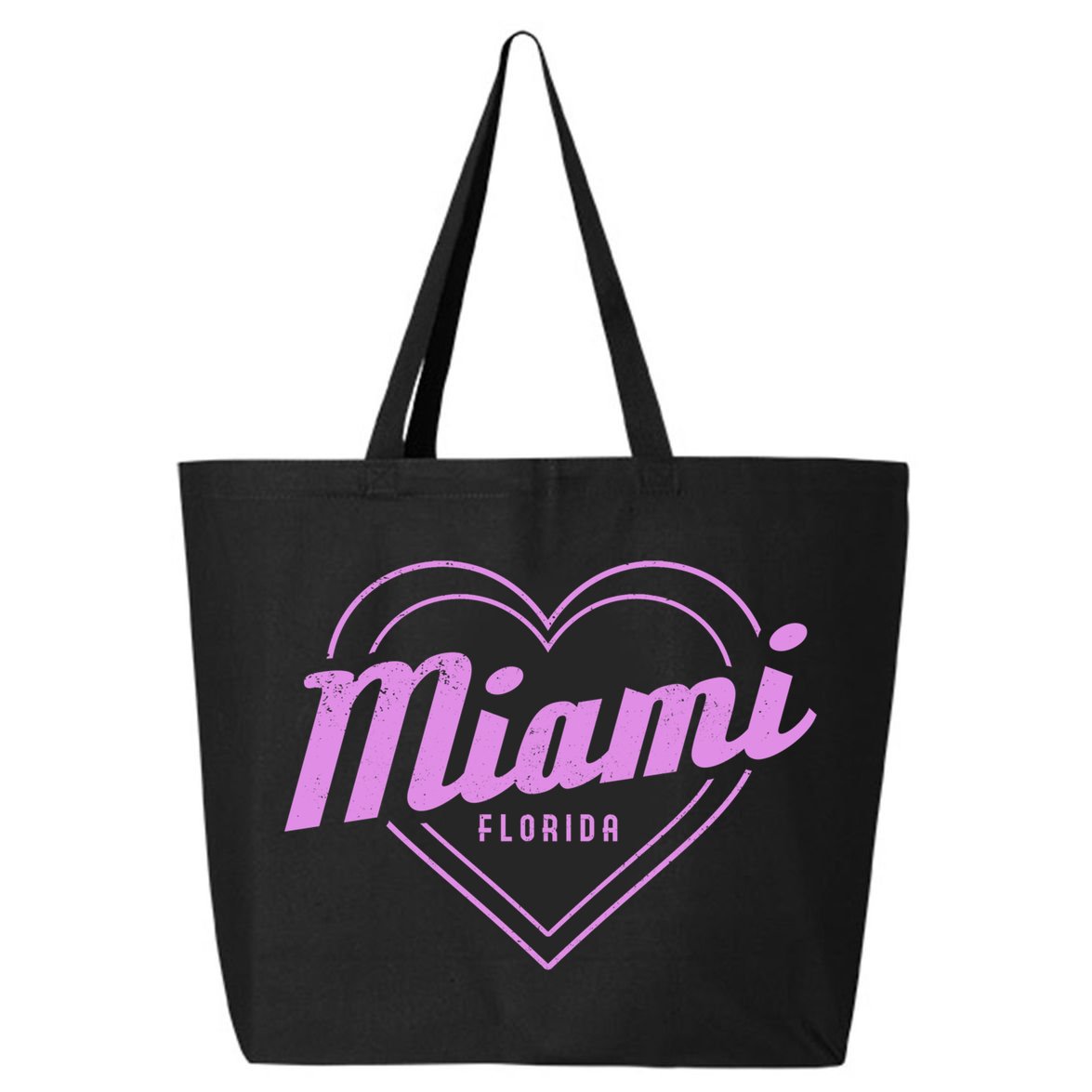 Miami Florida Heart Pride Girls Fl Miami Gift 25L Jumbo Tote