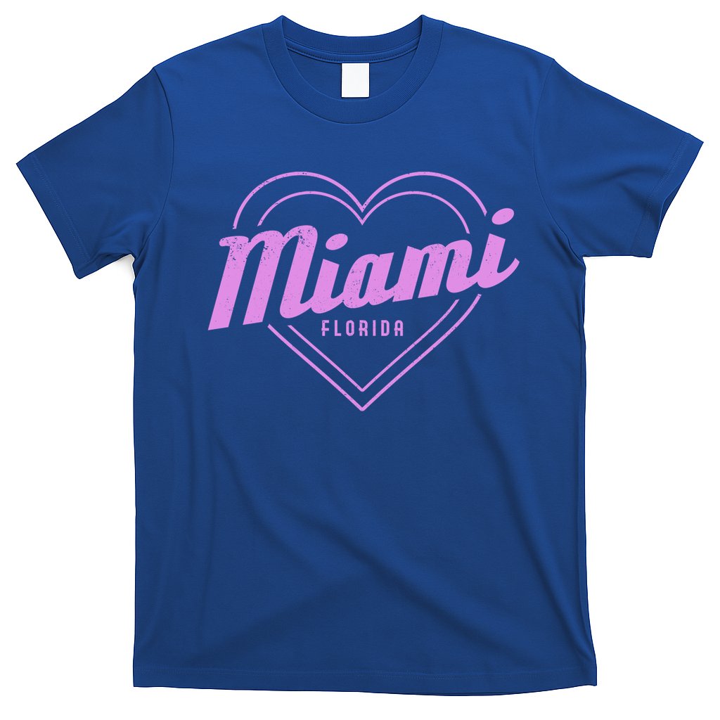 Miami Florida Heart Pride Girls Fl Miami Gift T-Shirt
